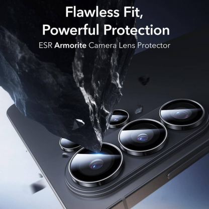 Предпазни стъклени лещи за камерата на Samsung Galaxy S26 Ultra - ESR Armorite Camera Lens Glass Protector (черен) 5