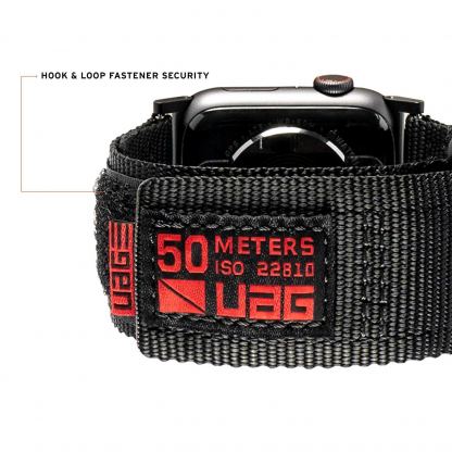 Urban Armor Gear Active Watch Strap - изключително здрава текстилна каишка за Apple Watch 38мм, 40мм (черен) 4