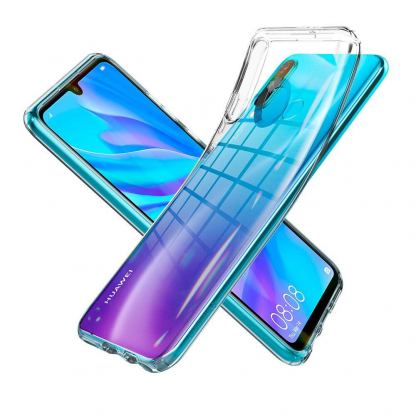 Spigen Liquid Crystal Case - тънък качествен слииконов (TPU) калъф за Huawei P30 Lite (прозрачен)  5