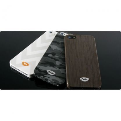 iSkin Slims Black Camo - тънък поликарбонатов кейс 0.4 мм. за iPhone 5S (черен) 2