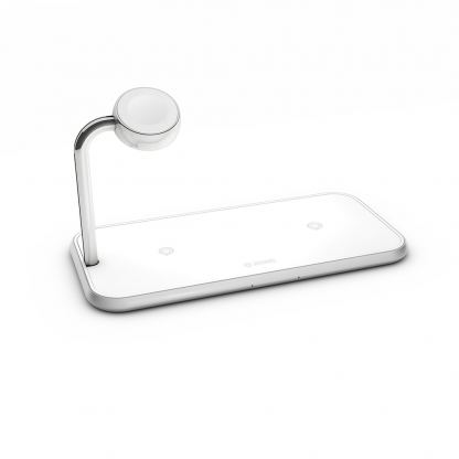 Zens Aluminium Dual Apple Watch 10W Wireless Charger ZEDC05W/00 - двойна станция за безжично зареждане на Qi съвместими устройства (бял) 2