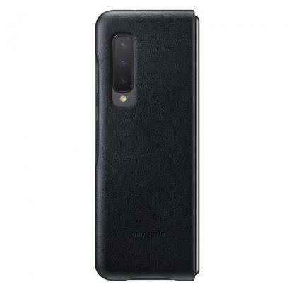 Samsung Galaxy Fold Leather Cover EF-VF900LB - оригинален кожен калъф (естествена кожа) за Samsung Galaxy Fold (черен) 3