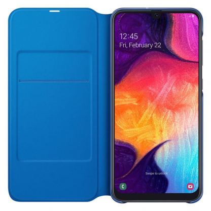 Samsung Wallet Cover EF-WA505PBEG - оригинален кожен кейс за Samsung Galaxy A50 (черен) 2