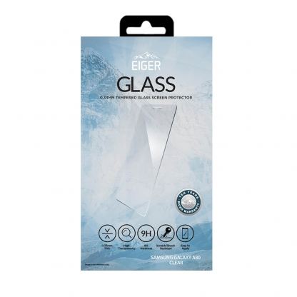Eiger Tempered Glass Protector 2.5D - калено стъклено защитно покритие за дисплея на Samsung Galaxy A80 (прозрачен) 4