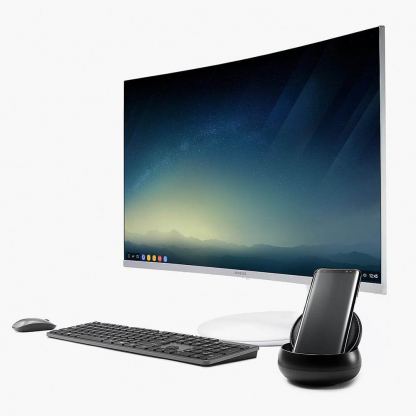 Samsung Dex Station EE-MG950 - многофункционална док станция за Samsung Galaxy Note 9, S10, S9, S8 сериите (черен) (разопакован продукт) 9