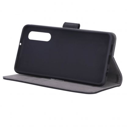 Case FortyFour No.11 Case - кожен калъф с поставка за Huawei P30 (черен) 4