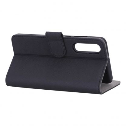 Case FortyFour No.11 Case - кожен калъф с поставка за Huawei P30 (черен) 5