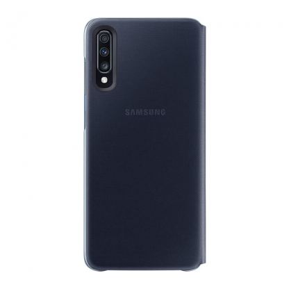 Samsung Flip Wallet Cover EF-WA705PBEGWW - оригинален кожен кейс за Samsung Galaxy A70 (черен) 3