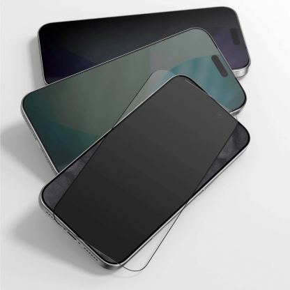 Калено стъклено защитно покритие за целия дисплей на iPhone 17 Pro Max - AmazingThing Titan Filter 7 Full Cover Glass (прозрачен-черен) 5