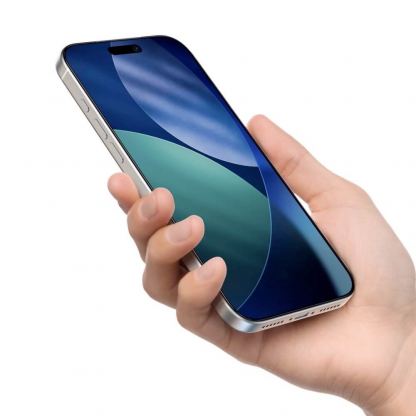 Калено стъклено защитно покритие за целия дисплей на iPhone 17 Pro Max - AmazingThing Titan Filter 7 Full Cover Glass (прозрачен-черен) 8
