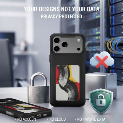  Поликарбонатов кейс с вграден дисплей на задната част и NFC за iPhone 17 Pro Max - 4smarts E-Ink Case with NFC Display (черен) 4