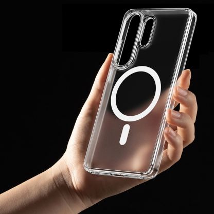 Хибриден кейс с висока степен на защита с MagSafe за Samsung Galaxy S26 Ultra - Ringke Fusion Magnetic Case (прозрачен-мат) 5