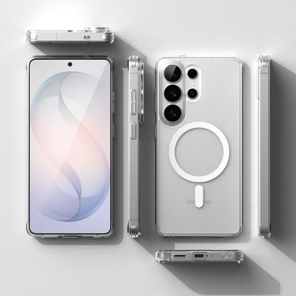 Хибриден кейс с висока степен на защита с MagSafe за Samsung Galaxy S26 Ultra - Ringke Fusion Magnetic Case (прозрачен-мат) 6