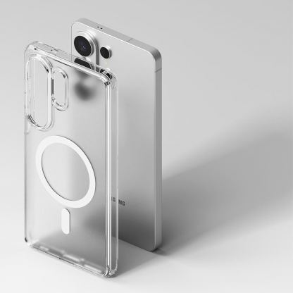 Хибриден кейс с висока степен на защита с MagSafe за Samsung Galaxy S26 Ultra - Ringke Fusion Magnetic Case (прозрачен-мат) 7