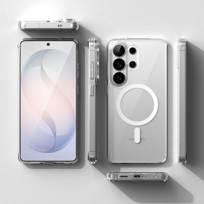 Хибриден кейс с висока степен на защита с MagSafe за Samsung Galaxy S26 Ultra - Ringke Fusion Magnetic Case (прозрачен) 6