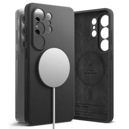 Силиконов (TPU) калъф с MagSafe за Samsung Galaxy S26 Ultra - Ringke Liquid Silicone Magnetic Case (черен) 3