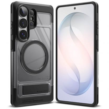 Хибриден удароустойчив кейс с MagSafe и вградена поставка за Samsung Galaxy S26 Ultra - Ringke UX Magnetic Case 2