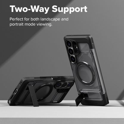 Хибриден удароустойчив кейс с MagSafe и вградена поставка за Samsung Galaxy S26 Ultra - Ringke UX Magnetic Case 5