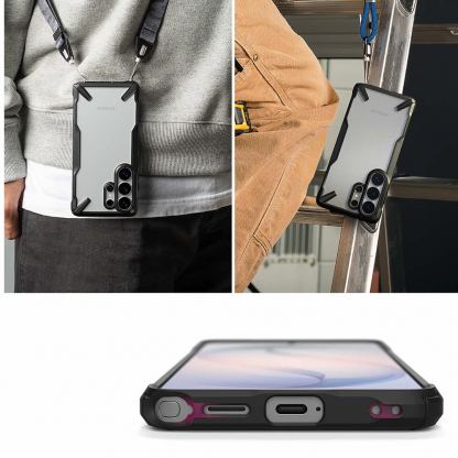Хибриден удароустойчив кейс за Samsung Galaxy S26 Ultra - Ringke Fusion X Case (черен-прозрачен) 7