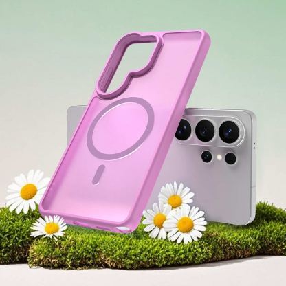 Хибриден удароустойчив кейс за Samsung Galaxy S26 Ultra - Techsuit HaloFrost II MagSafe Hybrid Case (оранжев) 2