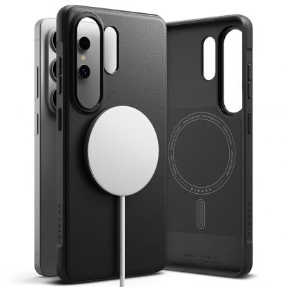 Силиконов (TPU) калъф с MagSafe за Samsung Galaxy S26 Ultra - Ringke Onyx Magnetic MagSafe Case (черен) 3