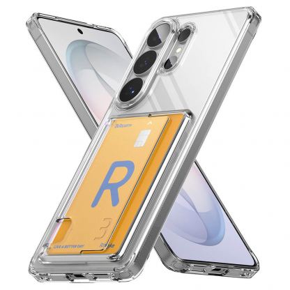 Хибриден удароустойчив кейс с джоб за кредитна карта за Samsung Galaxy S26 Ultra - Ringke Fusion Card Case (прозрачен) 5