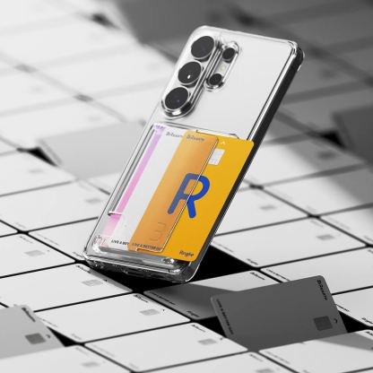 Хибриден удароустойчив кейс с джоб за кредитна карта за Samsung Galaxy S26 Ultra - Ringke Fusion Card Case (прозрачен) 7