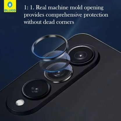 Предпазни стъклени лещи за камерата на Samsung Galaxy S26, Samsung Galaxy S26 Plus - Blueo Camera Lens Protector (черен) 4