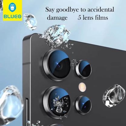 Предпазни стъклени лещи за камерата на Samsung Galaxy S26, Samsung Galaxy S26 Plus - Blueo Camera Lens Protector (черен) 6
