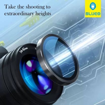 Предпазни стъклени лещи за камерата на Samsung Galaxy S26 Ultra - Blueo Camera Lens Protector (черен) 7