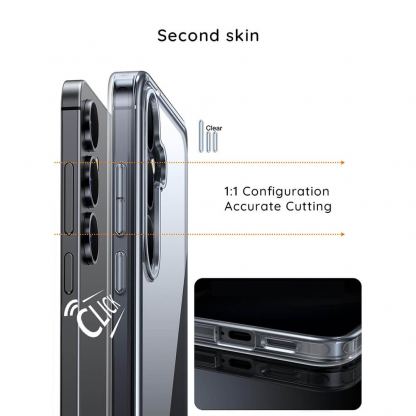 Хибриден кейс с висока степен на защита за Samsung Galaxy S26 - Blueo Crystal+ Anti-Drop Case (прозрачен) 2