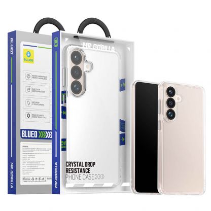 Хибриден кейс с висока степен на защита за Samsung Galaxy S26 - Blueo Crystal+ Anti-Drop Case (прозрачен) 5