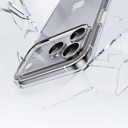 Хибриден удароустойчив кейс за iPhone 17 Pro Max - Rock Crystal Shield Case (прозрачен) 3