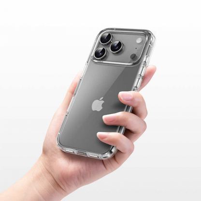 Хибриден удароустойчив кейс за iPhone 17 Pro Max - Rock Crystal Shield Case (прозрачен) 6