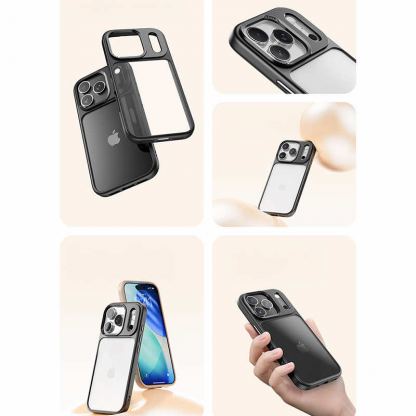 Хибриден удароустойчив кейс за iPhone 17 Pro - Rock Guard Lens Protection Case (прозрачен) 7