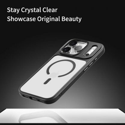 Хибриден удароустойчив кейс с MagSafe за iPhone 17 Pro Max -  Rock Guard Lens Protection Magnetic Case (прозрачен) 2