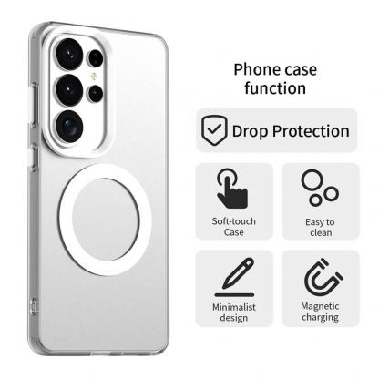 Хибриден удароустойчив кейс с MagSafe за Samsung Galaxy S26 Ultra - Techsuit Candy MagSafe Hybrid Case (бял) 5