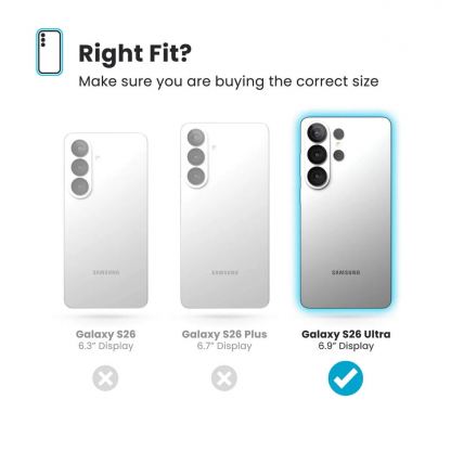 Удароустойчив хибриден кейс с Magsafe за Samsung Galaxy S26 Ultra, Samsung Galaxy S25 Ultra - Speck Presidio 2 Grip MagSafe Case (черен) 8