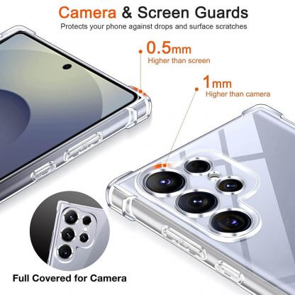 Удароустойчив силиконов (TPU) калъф с MagSafe за Samsung Galaxy S26 - Techsuit Shockproof Clear Silicone Case (прозрачен)  4
