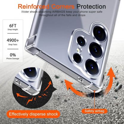 Удароустойчив силиконов (TPU) калъф с MagSafe за Samsung Galaxy S26 - Techsuit Shockproof Clear Silicone Case (прозрачен)  5