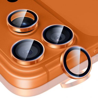Предпазни стъклени лещи за камерата на iPhone 17 Pro, iPhone 17 Pro Max, iPhone 16 Pro, iPhone 16 Pro Max, iPhone 15 Pro, iPhone 15 Pro Max - ESR Armorite Camera Lens Glass Protector (оранжев) 2