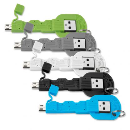 4smarts Basic POS Jar with 30 pcs Micro-USB Cables KeyLink - комплекта от 30 microUSB кабела с буркан (черен, син, зелен, сив, бял) 3