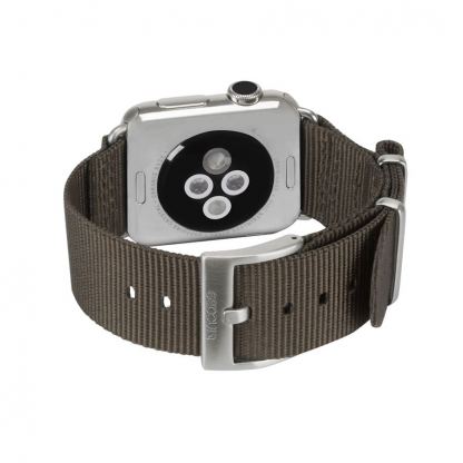 Incase Nylon Nato Band - текстилна каишка за Apple Watch 38мм, 40мм (тъмносив) 2