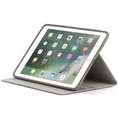 Griffin Survivor Journey Folio Case - хибриден удароустойчив калъф, тип папка за iPad Air 3 (2019), iPad Pro 10.5 (тъмносив) 8