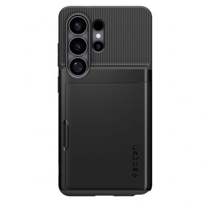 Хибриден удароустойчив кейс с отделение за кр. карти за Samsung Galaxy S26 Ultra - Spigen Slim Armor CS Case (черен) 4