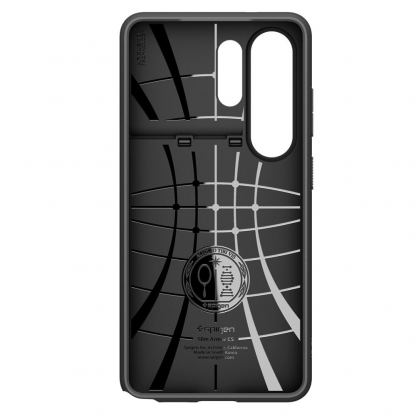 Хибриден удароустойчив кейс с отделение за кр. карти за Samsung Galaxy S26 Ultra - Spigen Slim Armor CS Case (черен) 5