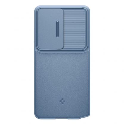 Тънък качествен силиконов (TPU) калъф с капак за камерата за Samsung Galaxy S26 Ultra - Spigen Optik Armor Case (син) 2