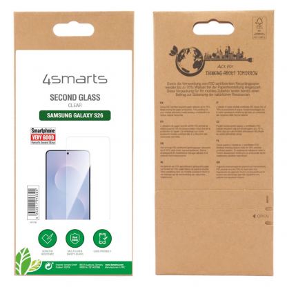 Калено стъклено защитно покритие за дисплея на Samsung Galaxy S26 - 4smarts Second Glass (прозрачен) 7