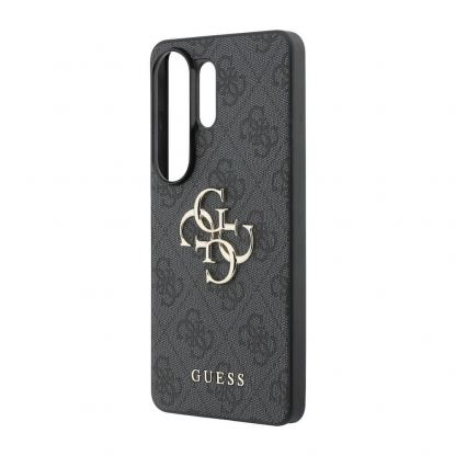 Дизайнерски кожен кейс за Samsung Galaxy S26 Ultra - Guess PU 4G Metal Logo Leather Hard Case (сив) 5