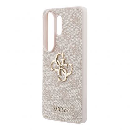Дизайнерски кожен кейс за Samsung Galaxy S26 Ultra - Guess PU 4G Metal Logo Leather Hard Case (розов) 5
